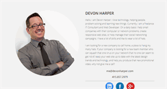 Desktop Screenshot of devonharper.com